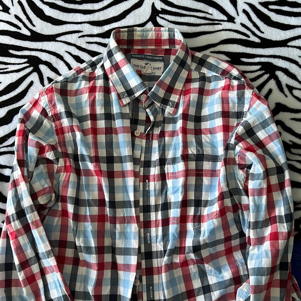 Old Navy Red Checker Button Down